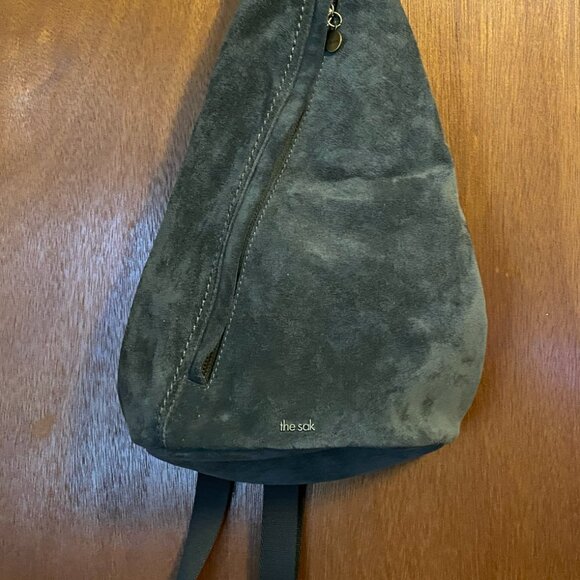 The Sak Geo Sling Backpack Green Moss Crossbody Bag - Picture 3 of 10